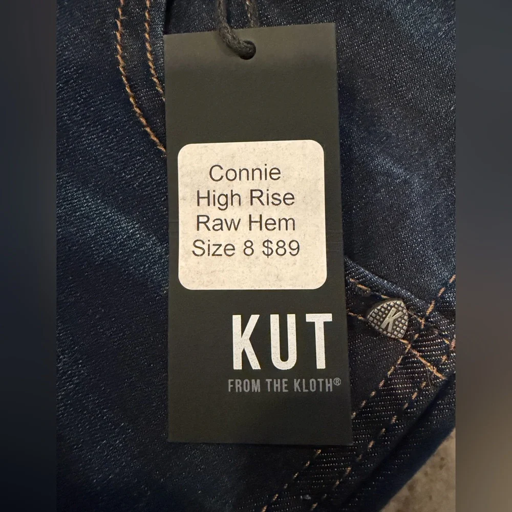 NWT!! Kut From The Kloth  CONNIE HIGH RISE SLIM FIT ANKLE RAW HEM  SIZE 8 - Picture 12 of 12